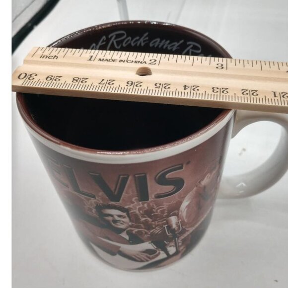 Elvis Presley King Of Rock And Roll Ceramic Coffee Mug 12 Oz By Vandor - Picture 6 of 6